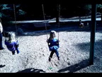Ada at the playground with Luke